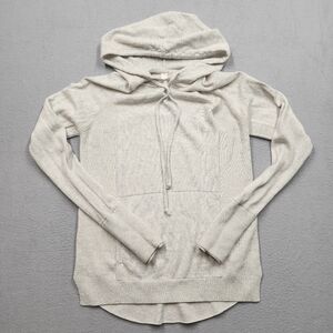 Lululemon Athletica Light Merino Wool Pullover Hoodie Sweater Heathered Size 6